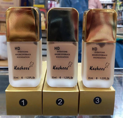 Kashees High Coverage Foundation – 3 Shades